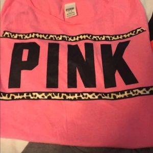 PINK crew neck long sleeve(hot pink)